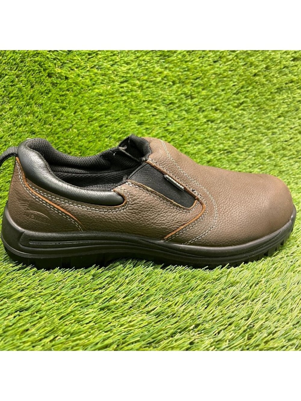 Avenger Foreman Mens Size 9.5E Brown Leather Composite Toe Safety Work Shoes